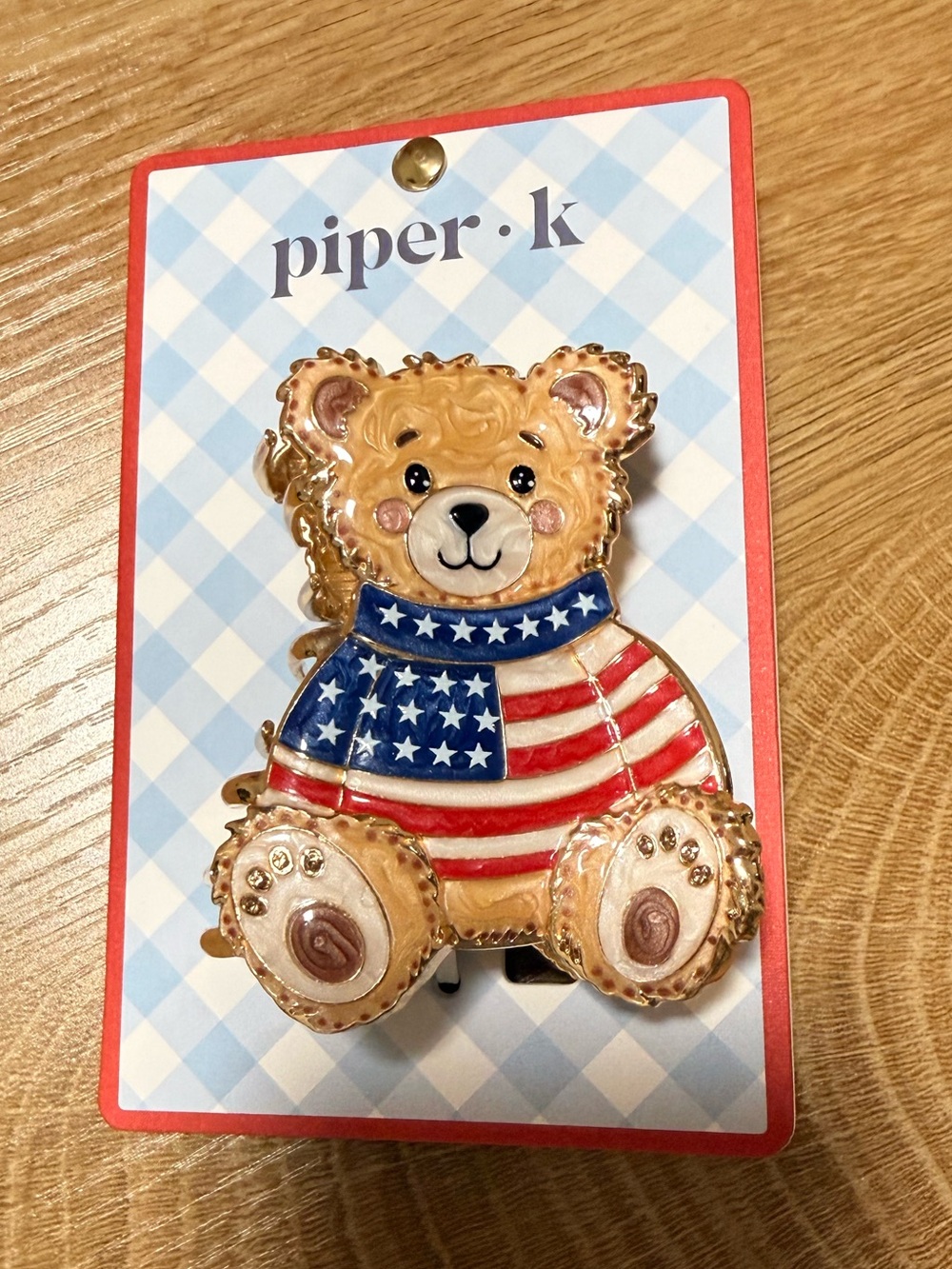 Piper & K Teddy Bear Hair Claw